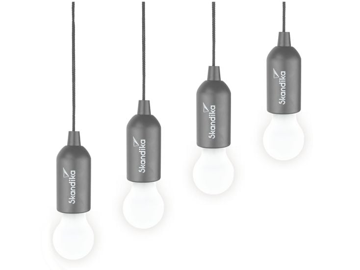 Skandika Narvik LED set van 4 hanglampen - Grey