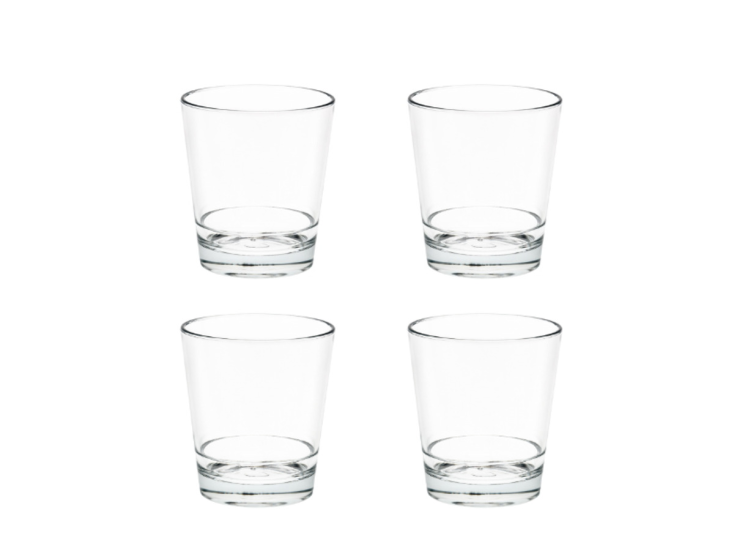 By Caryl 360 ml set van 4 kunststof drinkglazen