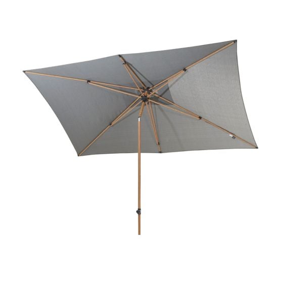 4 Seasons Azzurro 2x3cm antraciet - houtlook frame stokparasol
