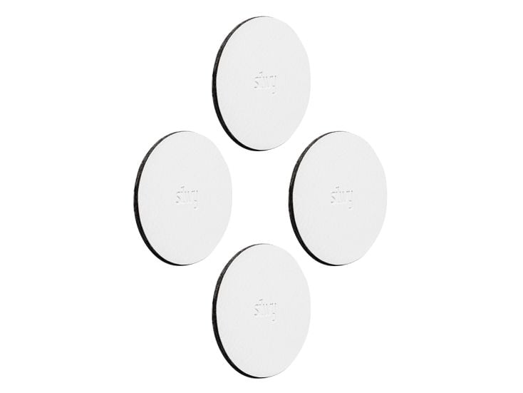 Silwy 6,5 cm set van 4 metalen nano-gelkussentjes - White