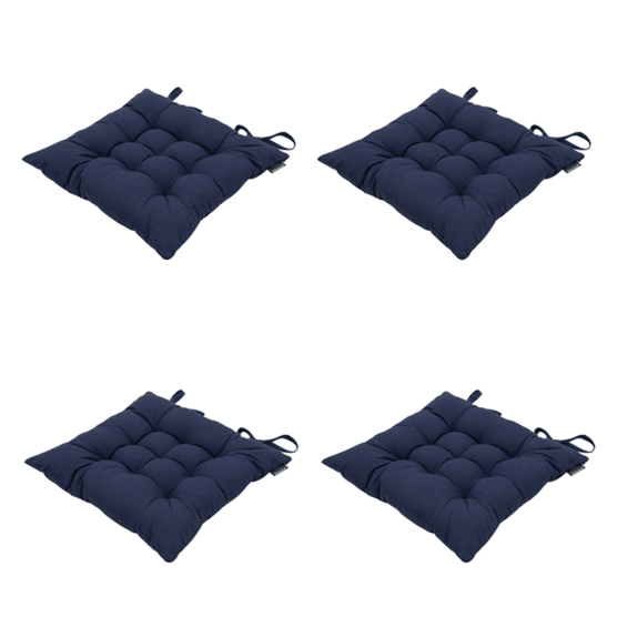 Madison Panama indigo Zitkussen - Set van 4