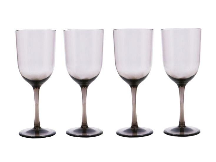 Travellife Feria Smokey wijnglas - Set van 4