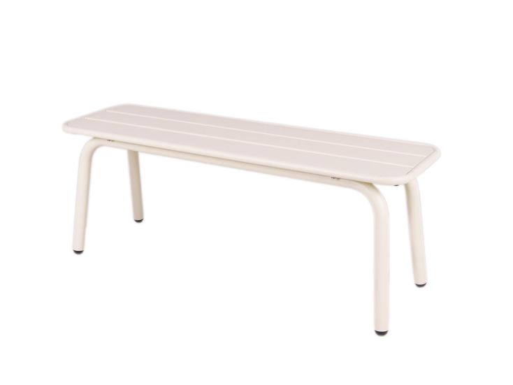 MaximaVida max 120 cm metalen tuinbank - Cream