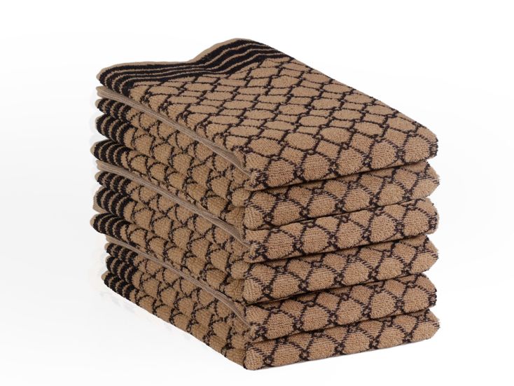 DoubleDry Deluxe 50 x 50 cm set van 6 keukendoeken - beige