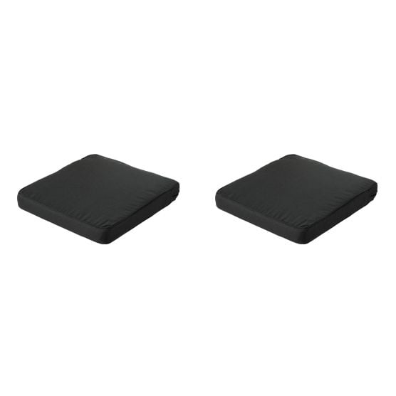 Madison Rib black Zitkussen - Set van 2