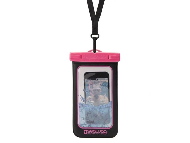 Seawag zwart-roze waterdicht telefoonhoesje