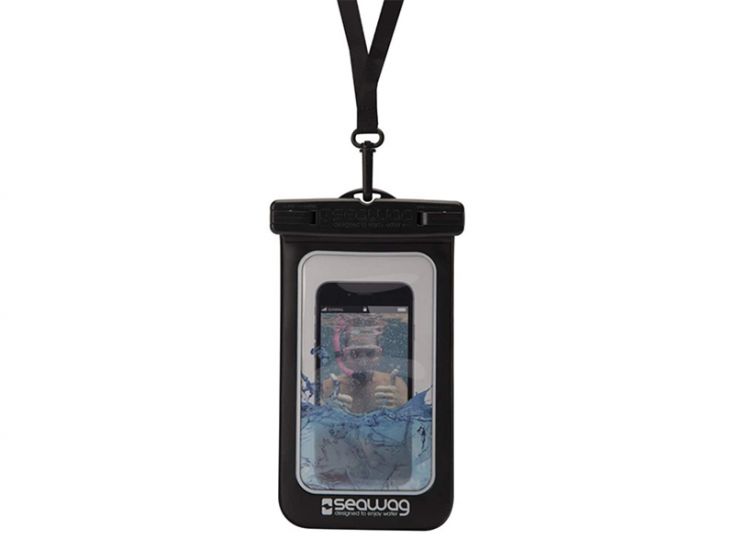 Seawag zwart-wit waterdicht telefoonhoesje met armband
