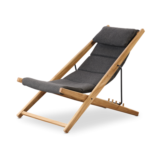 Chill Dept Beaver Creek Charcoal loungestoel