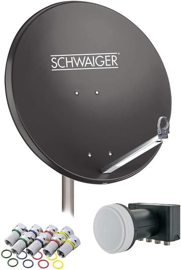 Schwaiger 714548 antraciete 80 cm aluminium schotel set