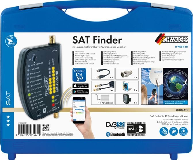 Schwaiger SF9003BT HD Satfinder set