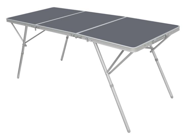 AMANKA 180x60 XXL antraciet aluminium kampeertafel