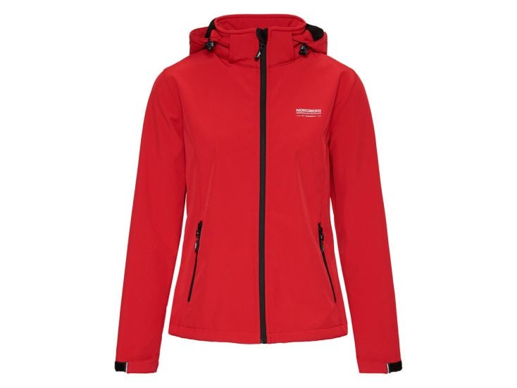 Nordberg Ingrida Red dames softshell jas