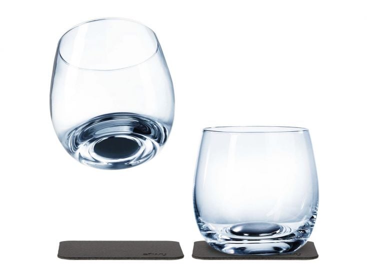 Silwy 2-delige set magnetische kristallen whisky glazen