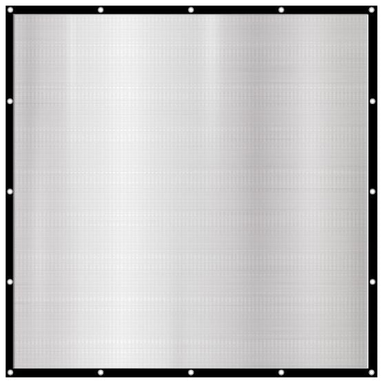 AMANKA 2x2 reflecterend aluminium schaduwdoek