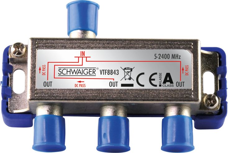 Schwaiger VTF8843 3-weg 8 dB verdeler