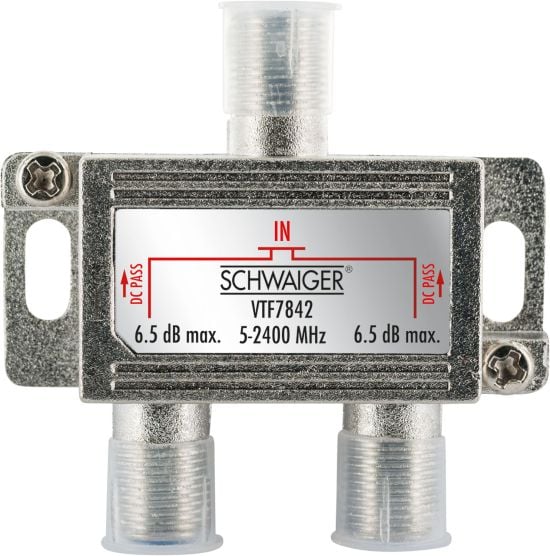 Schwaiger VTF7842 2-weg 6,5 dB verdeler