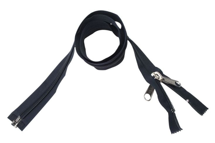 ESVO 10 mm 250 cm donkerblauw deelbare rits