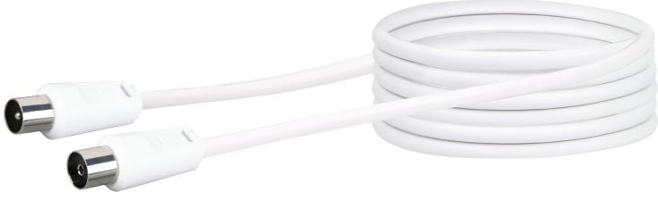 Schwaiger KVK250 5 meter IEC witte antennekabel