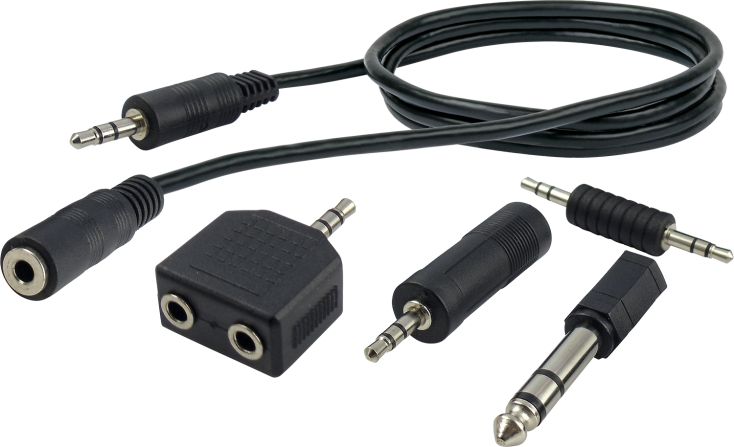Schwaiger KHASETHQ 5-delige audio adapterset