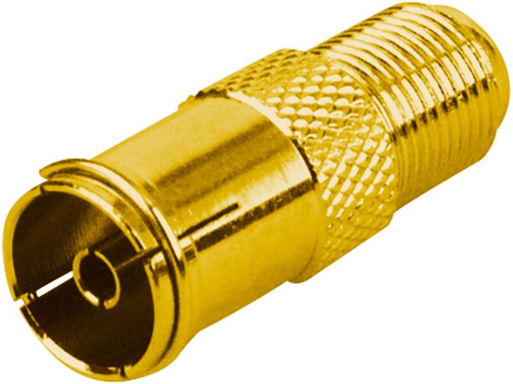Schwaiger GOUST9320 vergulde F-adapter