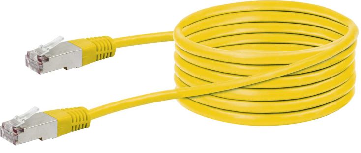 Schwaiger CKY1222 Cat5e 5 meter gele newerkkabel