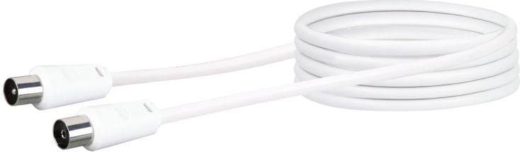 Schwaiger KVK230 3 meter IEC witte antenne aansluitkabel