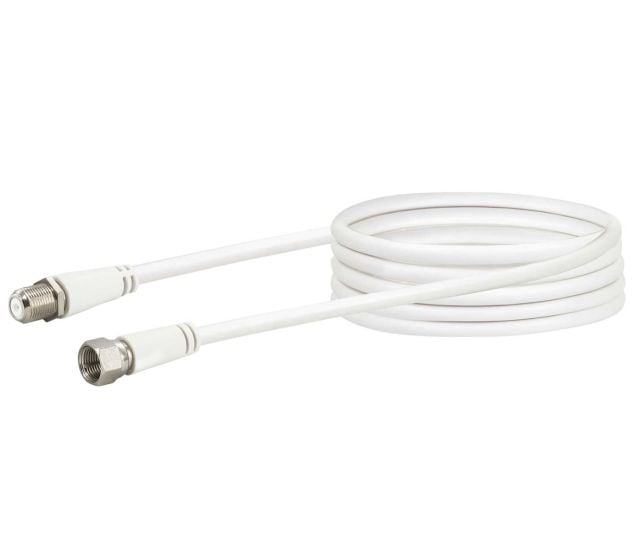 Schwaiger KVCVHQ30 3 meter witte satelliet verlengkabel