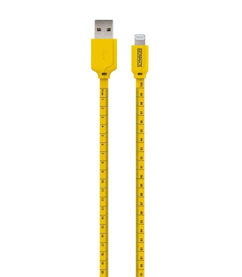 Schwaiger WKL10 1,2 meter gele Apple oplaadkabel