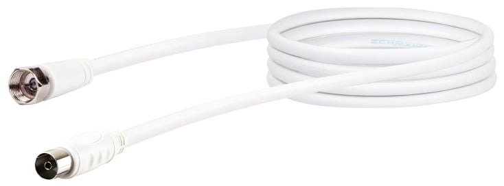 Schwaiger KVCK171 1,5 meter witte SAT antenne adapterkabel