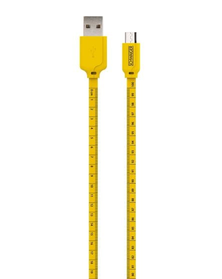 Schwaiger WKM10 gele Micro USB-Kabel