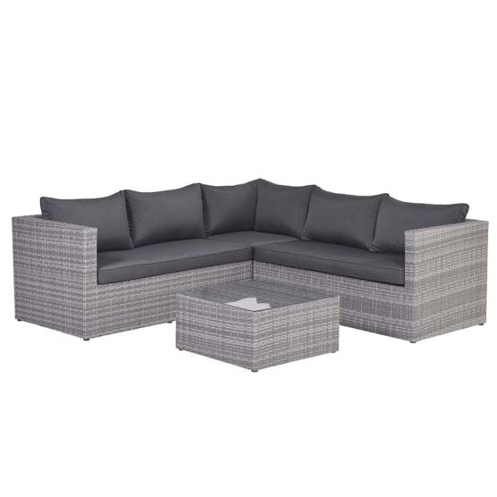 Garden Impressions Lyon 4-delige grijs loungeset