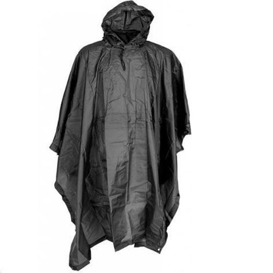 Fostex Ripstop zwarte poncho