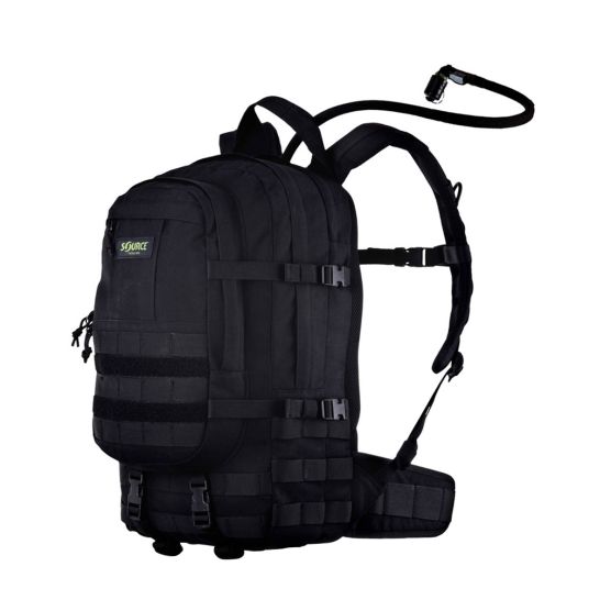 Source Tactical Assault 20 zwarte rugzak met waterzak