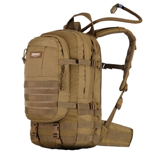 Source Tactical Assault 20 bruine rugzak met waterzak