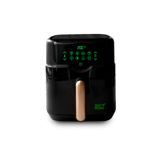 Just Vegan 4,5 liter zwarte airfryer