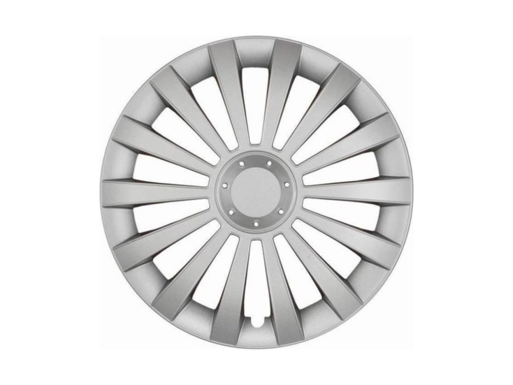 Tip-it 15 inch set van 4 zilvergrijze wieldoppen