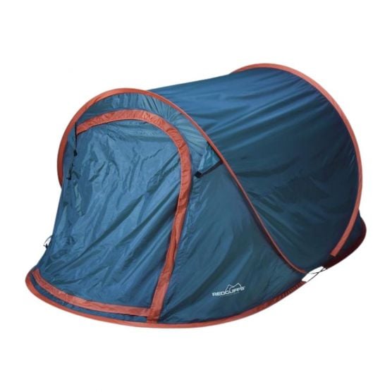Orange85 1-persoons blauwe pop-up tent