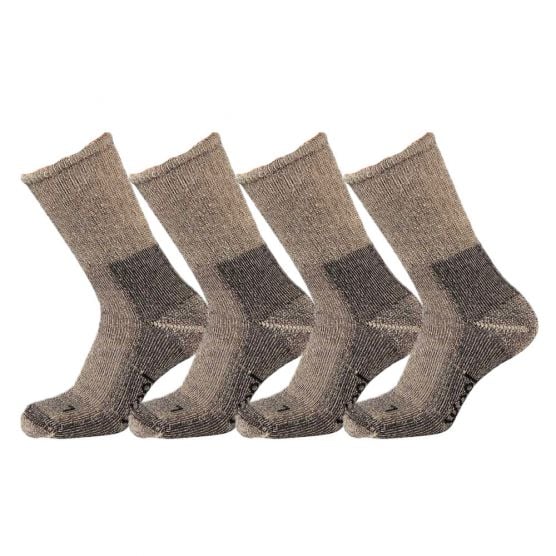 Xtreme 4 paar Medium Grey Mouliner trekking sokken