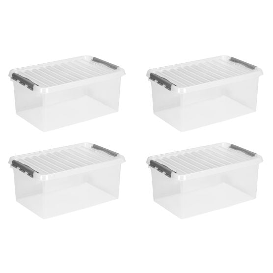 Sunware Q-line 45 liter set van 4 opbergboxen