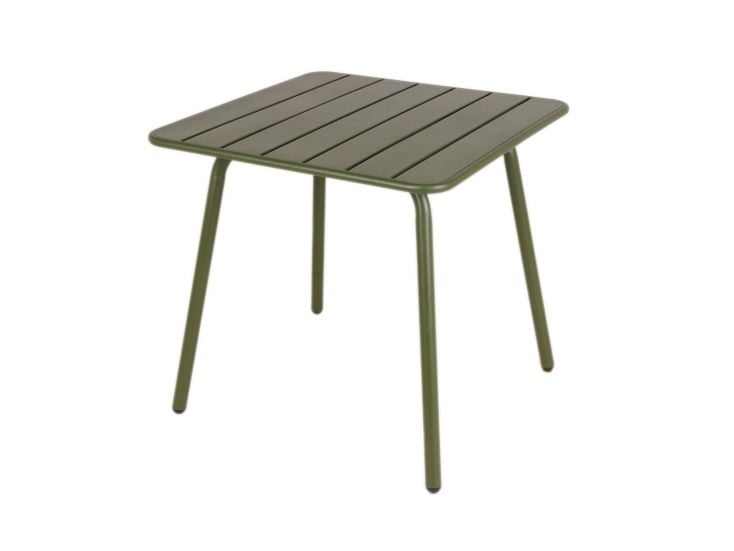 MaximaVida Max 80 cm metalen vierkante tuintafel - Green