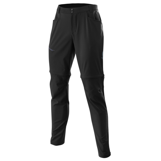 Löffler T-Zip Tapered Active Stretch Light zwarte heren outdoorbroek