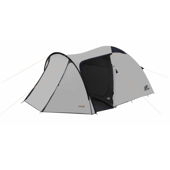 Hannah Outdoor Atol 4 grijze koepeltent