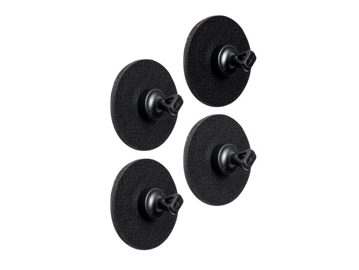 Silwy Flex 4-delige set magnetische pins incl. zwarte metaal-nano-gel-pads