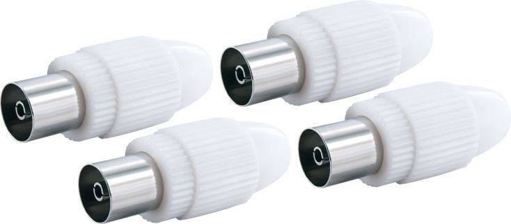 Schwaiger 4 x witte IEC aansluiting