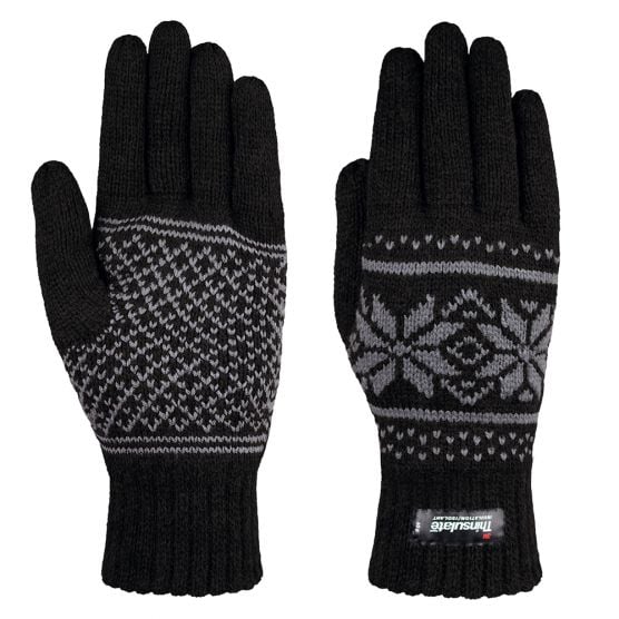 Tarjane BlackPattern Thinsulate gebreide handschoenen