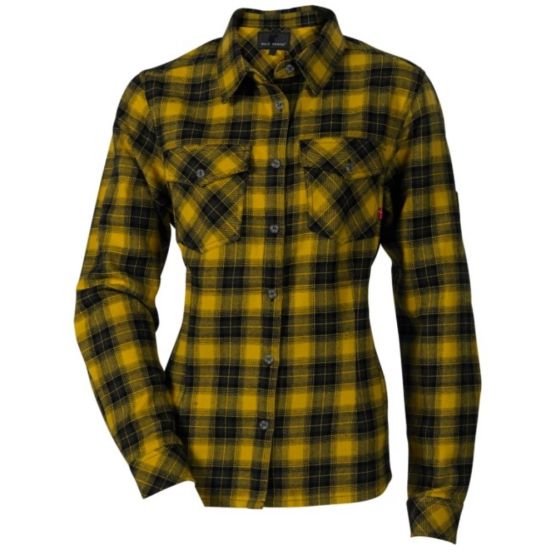 Wolf Camper Alba Yellow Flannel dames shirt