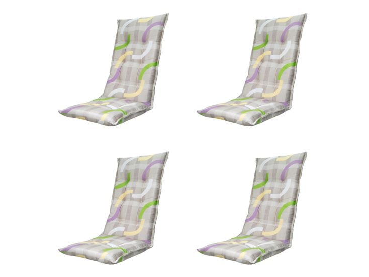 Madison Tess purple Tuinstoelkussen - Set van 4
