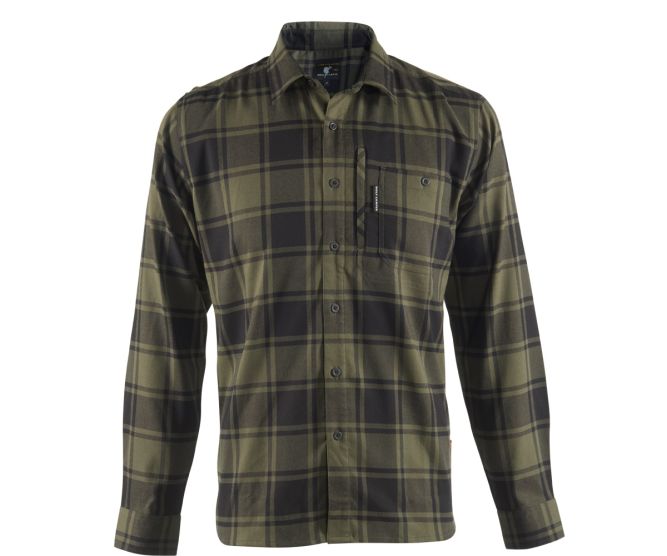 Wolf Camper Ashkii Olive Green heren shirt