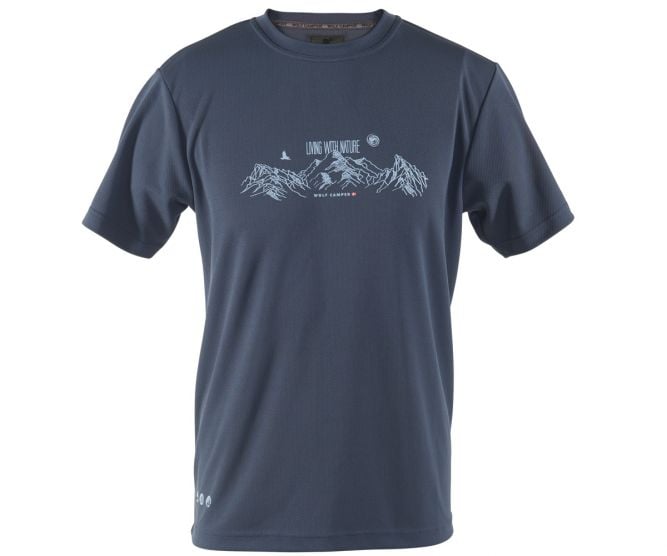 Wolf Camper Alps Dark Blue heren T-shirt