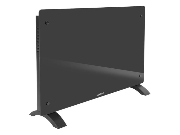 Vonroc 2000 watt convector kachel met glazen paneel - Grey